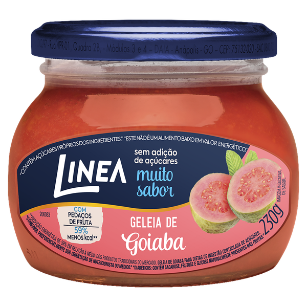 Doce de Geleia Linea Sem Açúcar Goiaba 230g