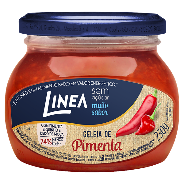 Doce de Geleia Linea Sem Açúcar Pimenta 230g