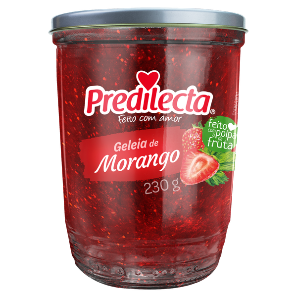 Doce de Geleia Predilecta Vidro Morango 230g