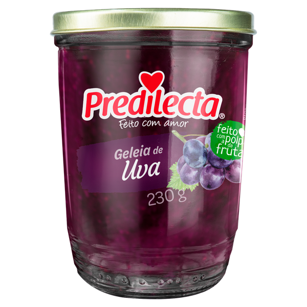 Doce de Geleia Predilecta Uva 230g