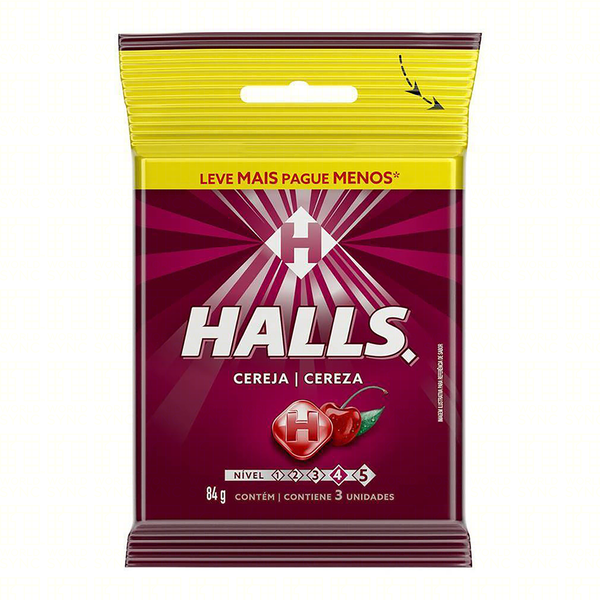Drops Halls Bag Cereja 84g