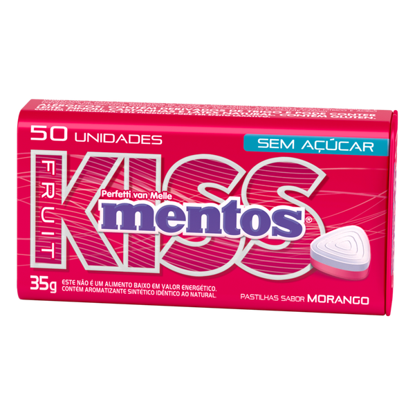 Drops Mentos Kiss Morango 35g