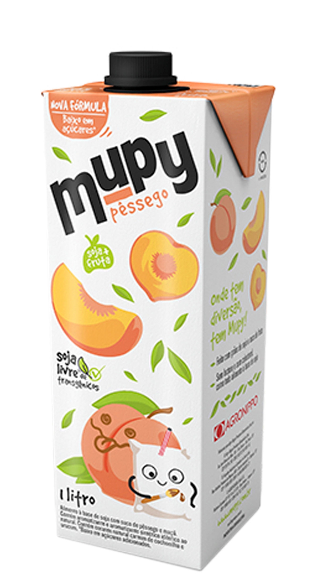 BEB SUCO MUPY SOJA NECTAR LV 1L PESSEGO