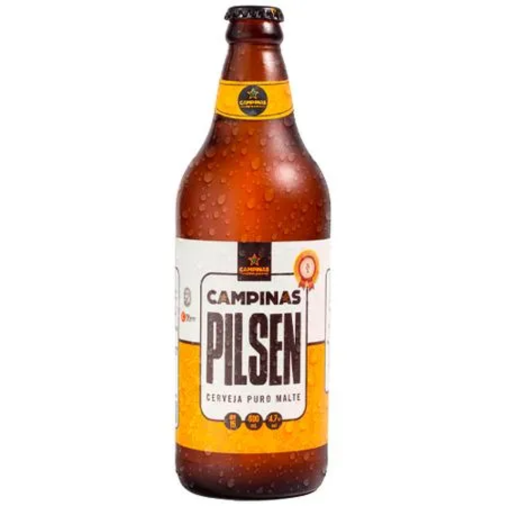 BEB CERVEJA CAMPINAS PILSEN GF 600ML