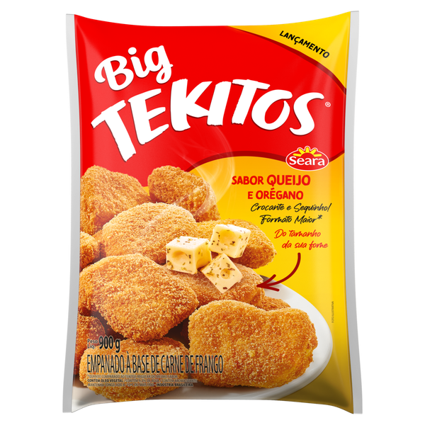 Empanado de Frango Seara Big Tekitos Queijo Orégano 900g
