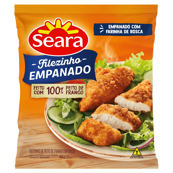 Empanado Filezinho de Frango Seara Congelada 400g