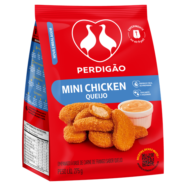 Empanado Perdigão Mini Chicken Queijo 275g