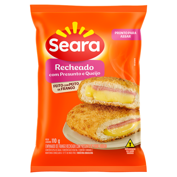 Empanado Seara Steak Presunto e Queijo 110g