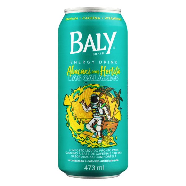 Energético Baly Abacaxi Com Hortelã 473ml