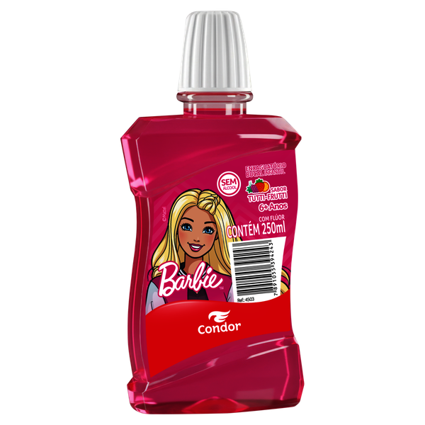 Enxaguante Bucal Condor Barbie Tutti F 250ml