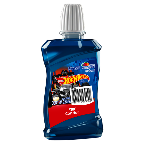 Enxaguante Bucal Condor Hot Wheels Tut Frutti 250ml