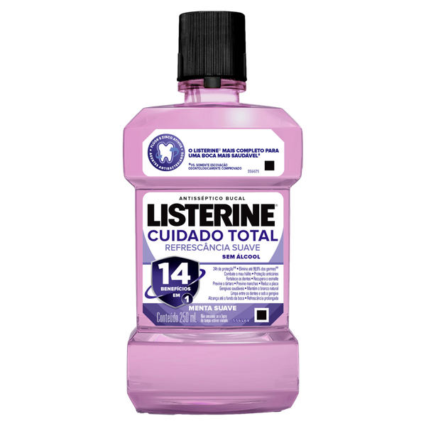 Enxaguante Bucal Listerine Cuid Total Zero 250ml