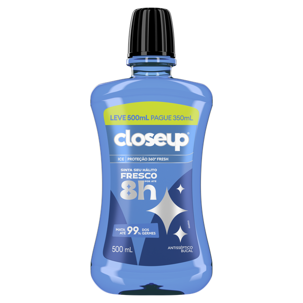 Enxaguante Bucal Close Up Closeup L para 350ml Fresh 500ml