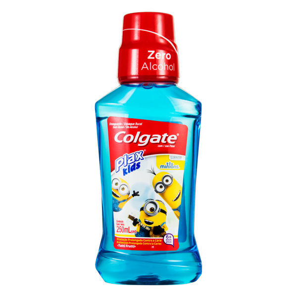 Enxaguante Bucal Plax Colgate Kids Minions 250ml