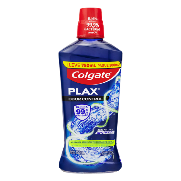 Enxaguante Bucal Colgate Plax Zero Leve 750 Pague 500 Odor Control