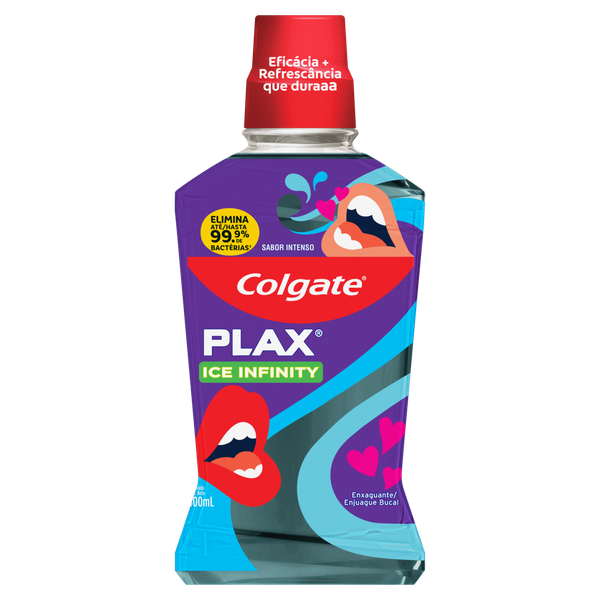 Enxaguante Bucal Colgate Plax Ice Infinity Leve 500ml Pague 350ml