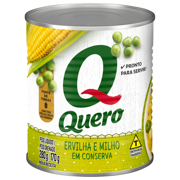 Ervilha e Milho Quero Lata 170g