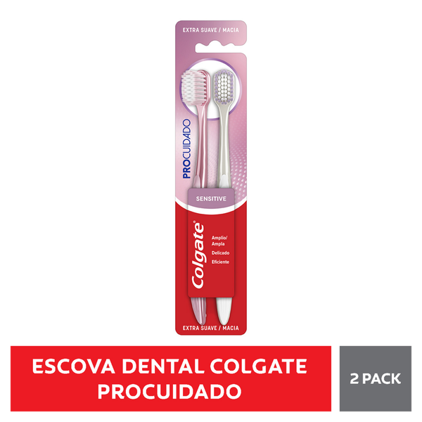 Escova Dental Colgate Pro Cuidado Sensitive 2 Unidades