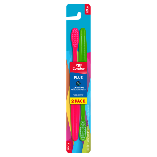 Escova Dental Condor Plus Macia Leve 2 Pague 1