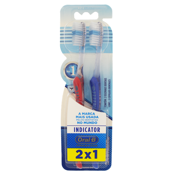 Escova Dental Oral-B Indicator Plus 40 2 Unidades