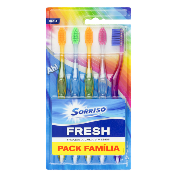 Escova Dental Sorriso Fresh 5 Unidades
