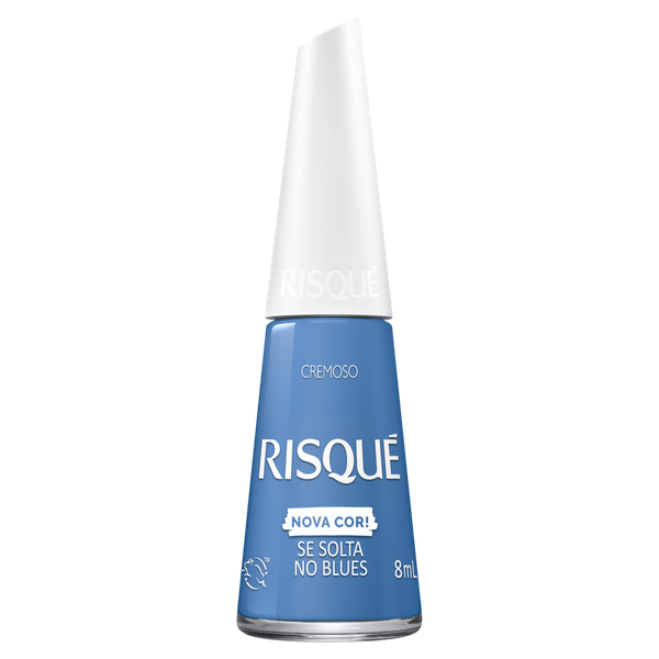 Esmalte Risqué Cremoso Se Solta No Blues 8ml