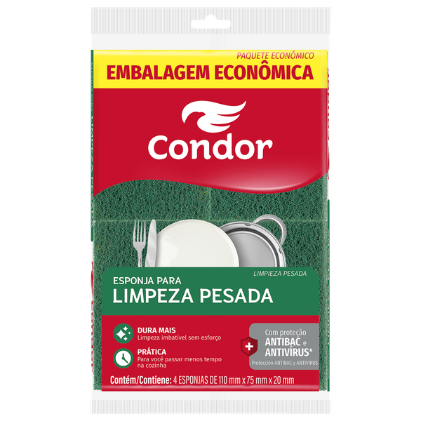 Esponja Condor Multi-Uso 1539 Leve 4 Pague 3