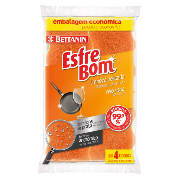 Esponja EsfreBom Nao Risca 4 Unidades