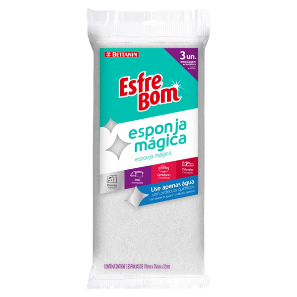 Esponja Mágica EsfreBom 3 Unidades