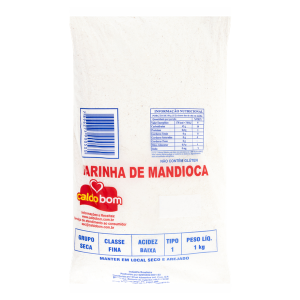 Farinha de Mandioca Amarrada Caldo Bom 1kg