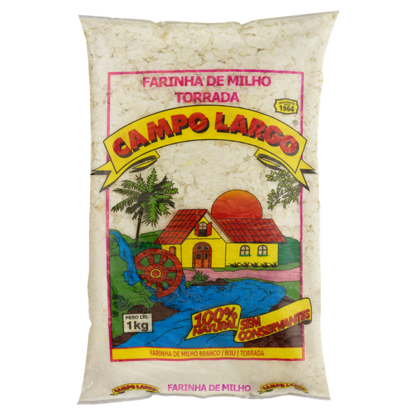 Farinha de Milho Branca Campo Largo 1kg