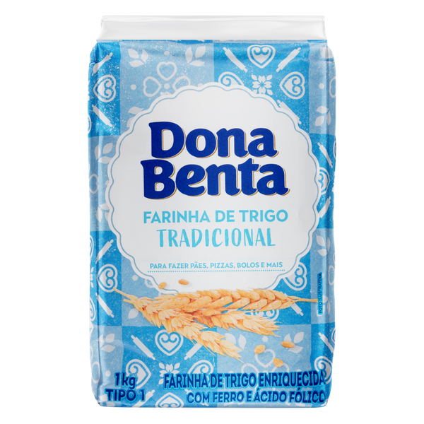 Farinha de Trigo Dona Benta Papel Tipo1 1kg
