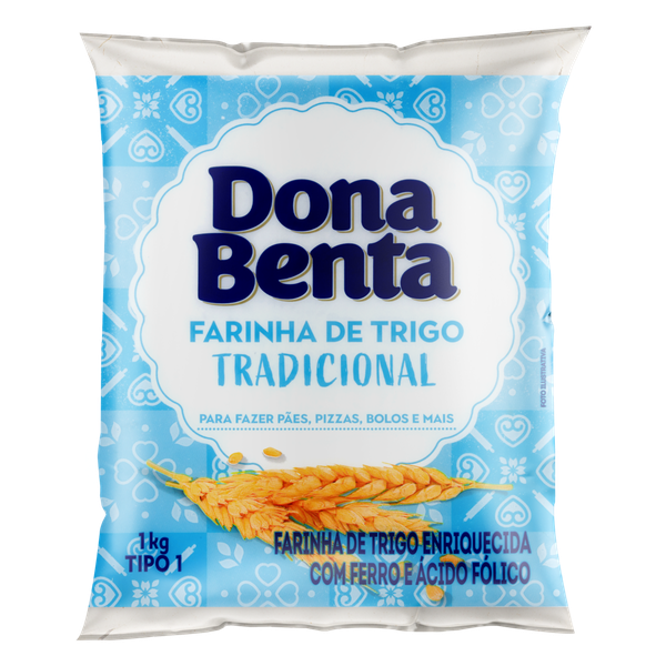 Farinha de Trigo Dona Benta Plástico Tipo1 1kg