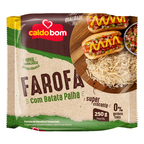 Farofa de Mandioca Caldo Bom 250g C Bat Palha