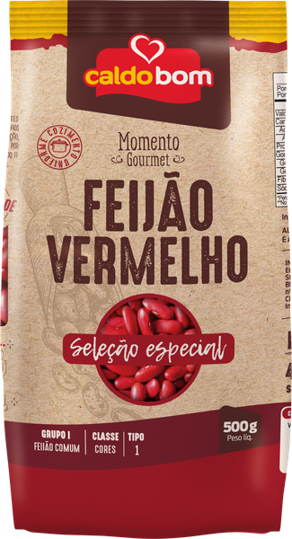 Feijão Gourmet Caldo Bom Vermelho 500g
