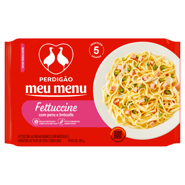 Fettuccine Perdigão Menu Molho Branco 300g