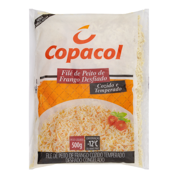 Filé de Peito Temperado de Frango Cozido Congelado Copacol 400g