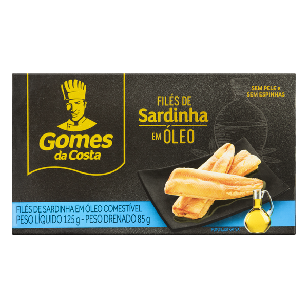 Filé de Sardinha Gomes da Costa Óleo 125g