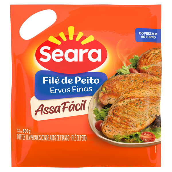 Filé Peito Temperado Seara 800g