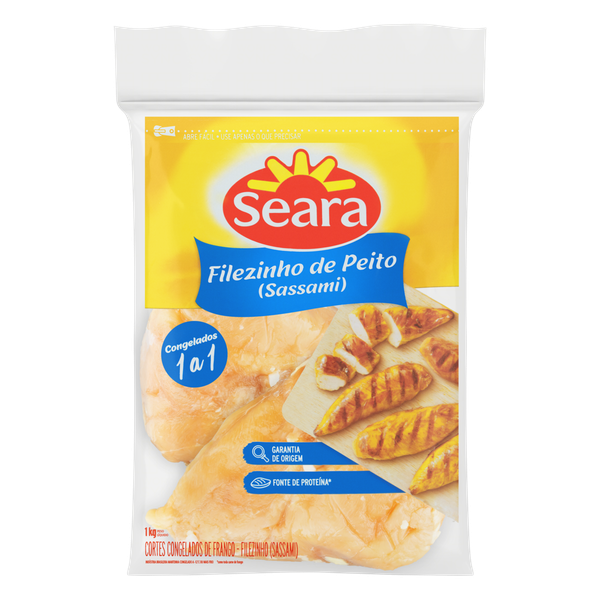 Filezinho Sassami de Frango IQF Congelado Seara 1kg