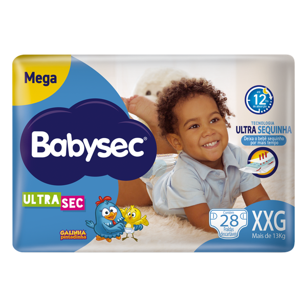 Fralda Babysec Galinha Pintadinha Mega Xxg 28 Unidades