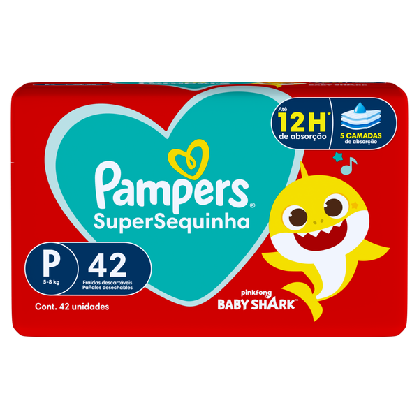 Fralda Pampers Supersec Mega para 42 Unidades
