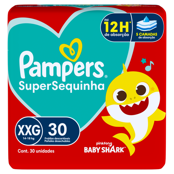 Fralda Pampers Supersec Mega XXG 30 Unidades