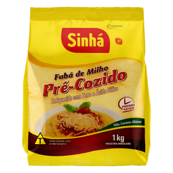 Fubá Sinhá Pré Cozido 1kg