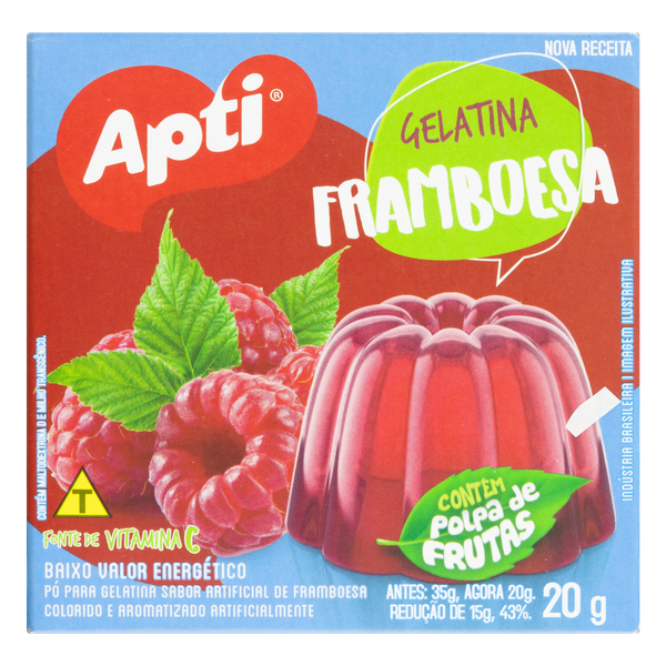 Gelatina Apti Framboesa 20g