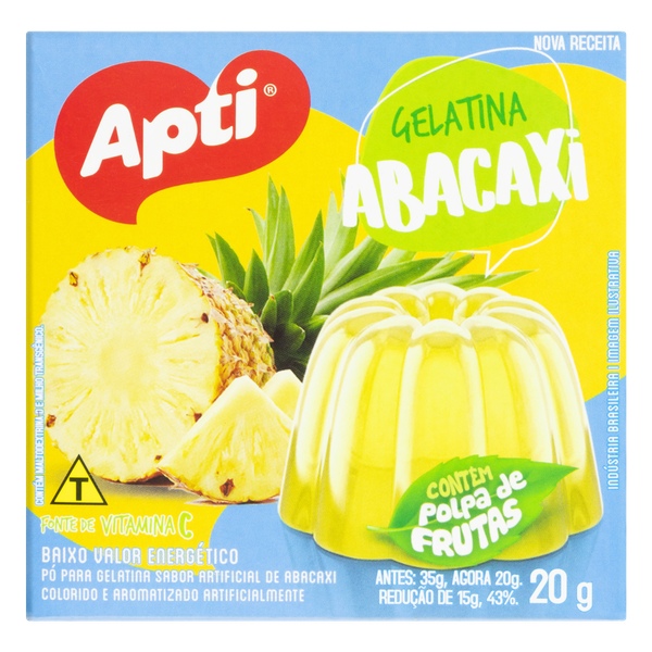 Gelatina Apti Abacaxi 20g