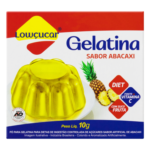 Gelatina Diet Lowçucar Abacaxi 10g