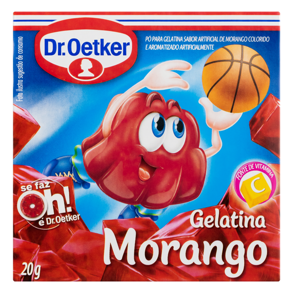 Gelatina Dr. Oetker Morango 20g