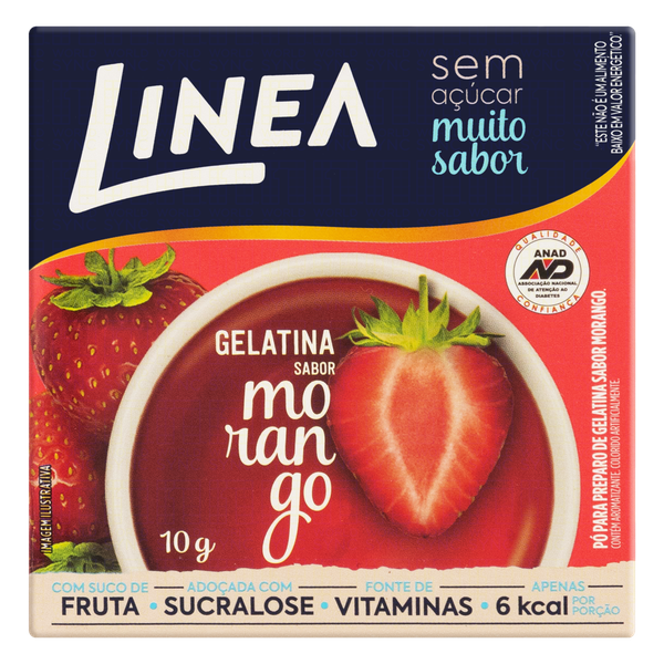 Gelatina Linea Morango 10g
