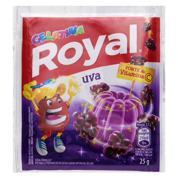 Gelatina Royal Uva 25g